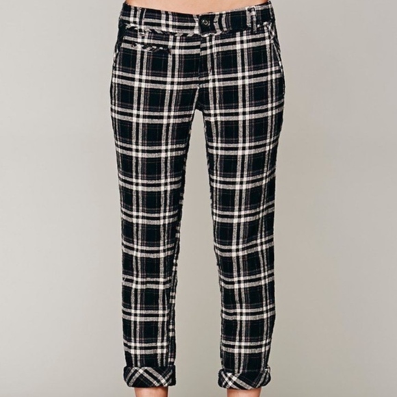 Free People Plaid Trousers - Picture 4 of 8